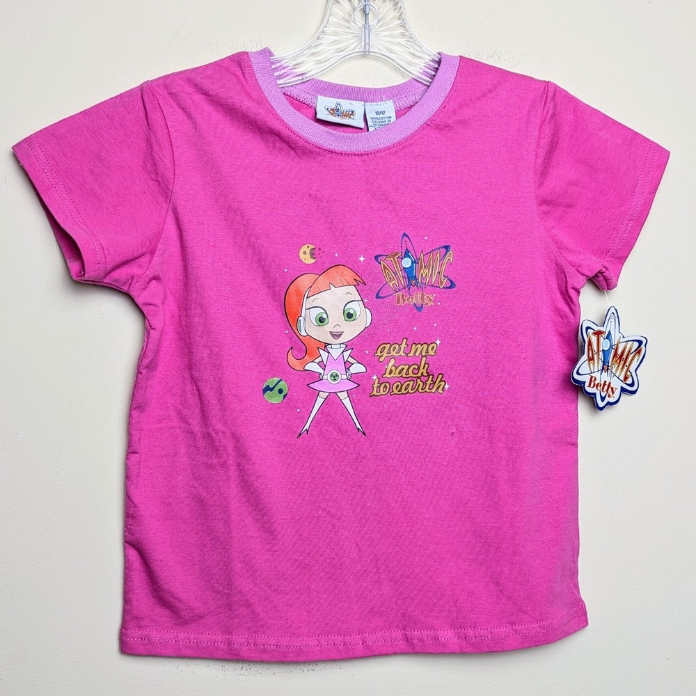 Atomic Betty Vintage 2004 Cartoon‎ Logo Shirt Youth Girls 10/12 New NWT DS